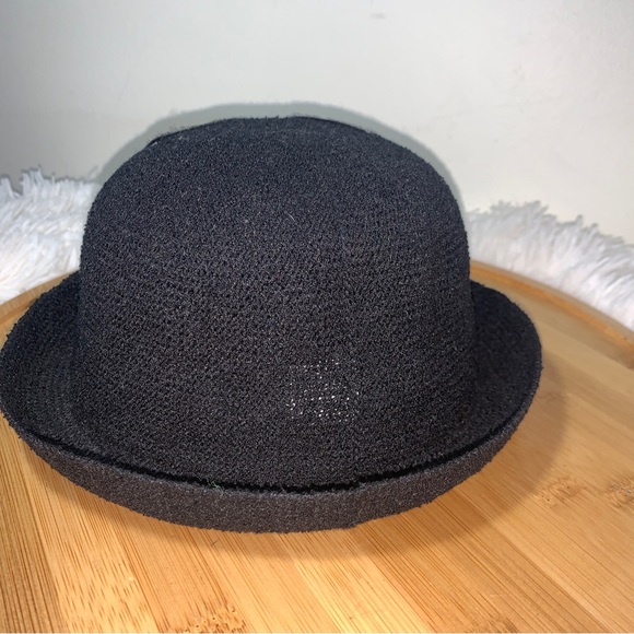 Mickey Mouse Bowler Hat Child Size Med Black Sequin Mickey - Picture 2 of 3